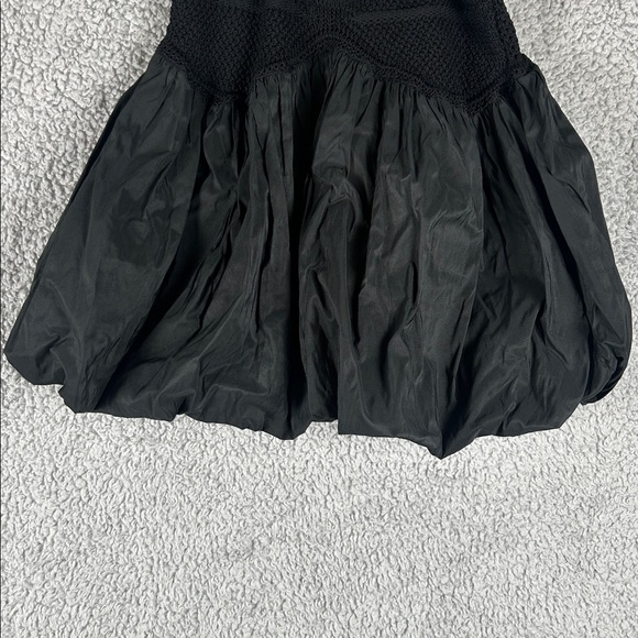 Anthropologie Bubble Crochet Crop Relaxed Black Tank Top Women’s Size XSP - Picture 6 of 16